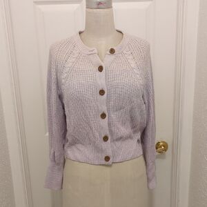 Universal Thread Light Purple Button-Up Cardigan